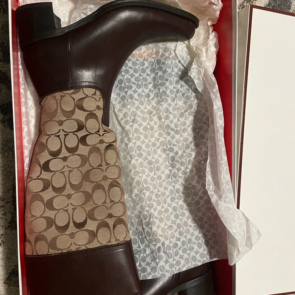 Coach genuine leather boots